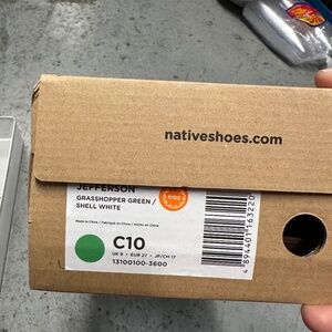 New In Box Kids Native Shoe C10 Green